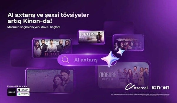 Azercell Kinon tətbiqini süni intellektlə gücləndirdi