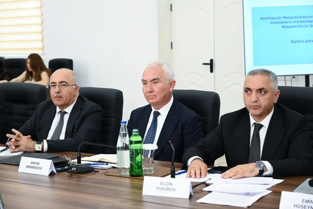 Əlaqələndirmə Qərargahının növbəti iclası Ağdərə şəhərində keçirilib - FOTO