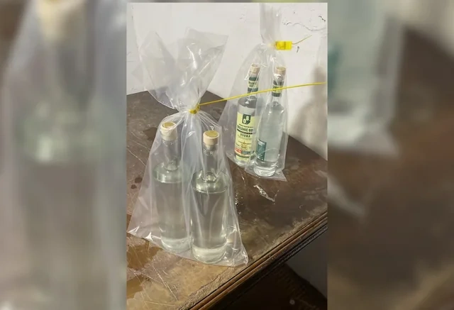 Bakıda yüzlərlə saxta alkoqollu içki hazırlanıb - Foto