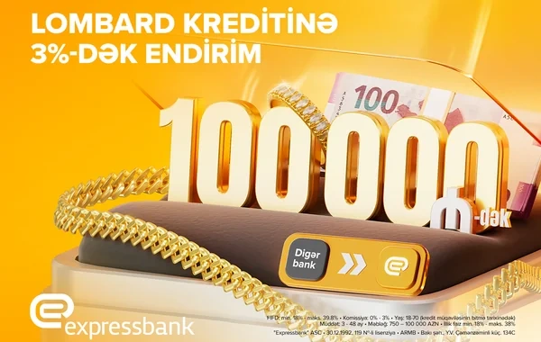 Yüz min manatadək LOMBARD KREDİTİ