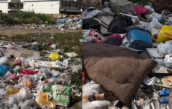 Xırdalanda ANTİSANİTAR VƏZİYYƏT: "Konteynerlər boş qalır, tullantılar yol kənarına atılır" - VİDEO