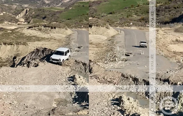 Dəmirçi-Lahıc yolu YARARSIZ VƏZİYYƏTDƏ: Sakinlər çətinliklə üzləşiblər - VİDEO - FOTO
