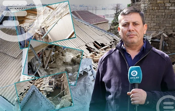 Sabunçuda gecəyarı DƏHŞƏT: Torpaq sürüşdü, qadın uçan evin altında qaldı - SON GÖRÜNTÜLƏR