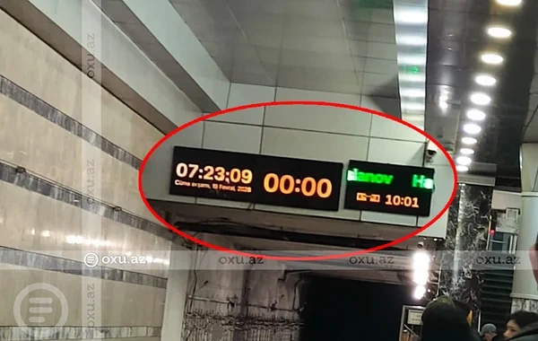 Səhər saatlarında Bakı metrosundakı gecikmənin SƏBƏBİ AÇIQLANDI