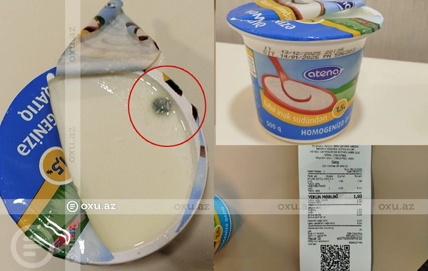 "Atena" MMC-yə məxsus qatıqdan şikayət: "Vaxtı keçməsə də, kiflənib"