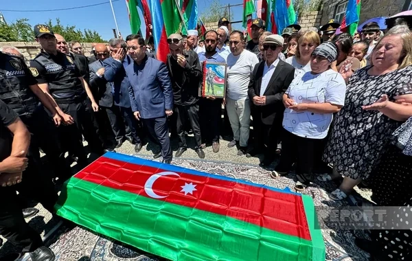 Goranboyda itkin-şəhid Rauf Əhmədov dəfn olunub - FOTO