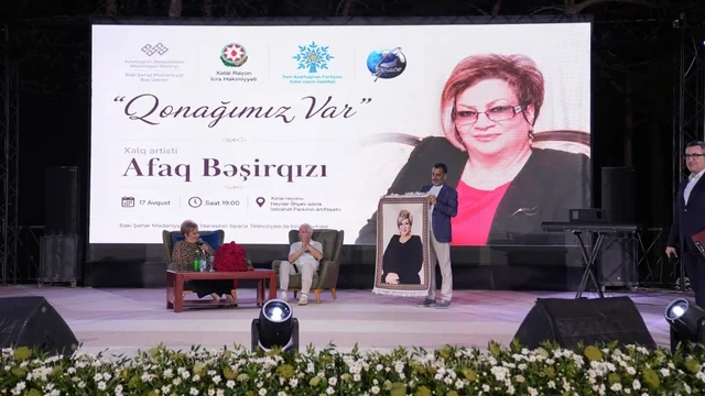 Xətai rayonunda Xalq artisti Afaq Bəşirqızı ilə görüş keçirilib