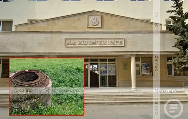 Məktəb həyətində ağzı açıq qalan quyu narahatlıq yaratdı: "Uşaq düşə bilər" - FOTOFAKT
