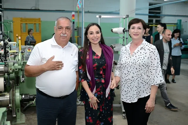 Leyla Əliyeva "Azəripək" ASC-nin fəaliyyəti ilə yaxından tanış olub - FOTO