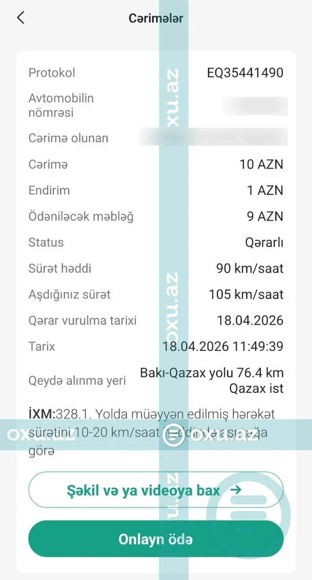 Bakı-Qazax yolundan ŞİKAYƏT: "110-luq yolda aşağı sürətlə radara düşürük"