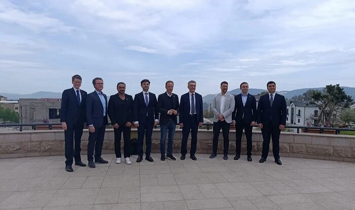 Alman diplomatlar Xankəndidə - Foto