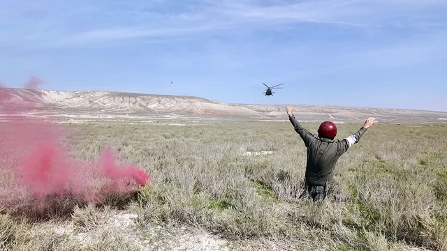 "Şahinlərin Görüşü-2026": "Qəzaya uğrayan" pilot xilas edildi - Foto