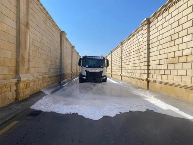 Bakıda böyük təmizlik - FOTO