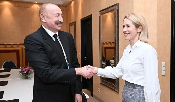 İlham Əliyev Kaya Kallasla görüşdü