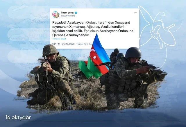 Vətən müharibəsinin 20-ci günü: Üç kəndimiz işğaldan azad edilir - Foto
