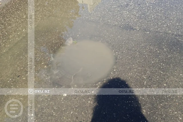 Bakıda kanalizasiya xətti tutuldu: Səbəbi açıqlandı - FOTO
