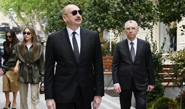 Prezident İslam Səfərli küçəsinin açılışında... - Foto