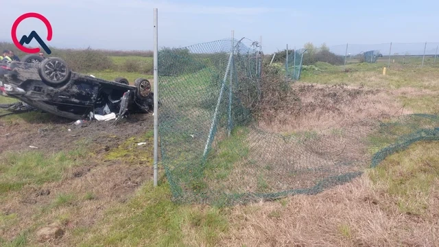 "Hyundai" aşıb əkin sahəsinə düşdü - FOTO