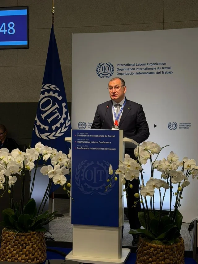 AHİK sədri Sahib Məmmədov Beynəlxalq Əmək Konfransının 114-cü sessiyasında çıxış edib - FOTO