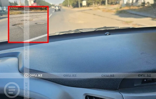 Sumqayıtda illərdir təmir edilməyən yol sürücüləri narazı salıb - FOTO