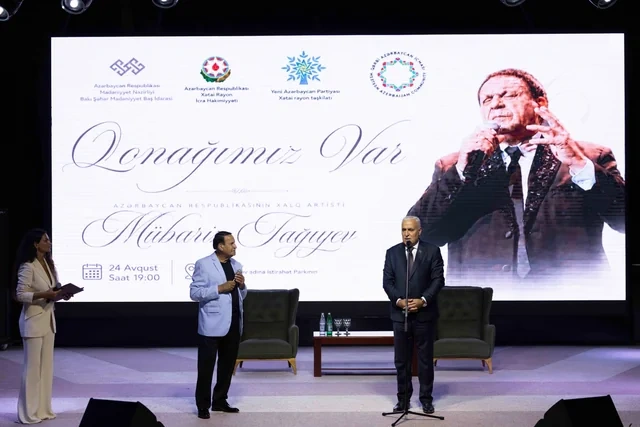 Xətai rayonunda Xalq artisti Mübariz Tağıyevlə görüş keçirilib
