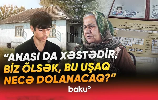 16 yaşlı eşitmə və nitq məhdudiyyətli şəxsin pensiyası kəsildi - VİDEO