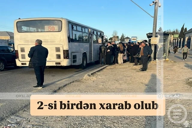 Bakıda 50 nömrəli marşrutdan ŞİKAYƏT: "Avtobuslar köhnədir, yolda qalırıq" - FOTO