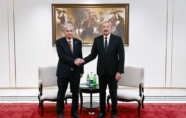 Azərbaycan və Qazaxıstan prezidentlərinin Bişkekdə görüşü olub - FOTO