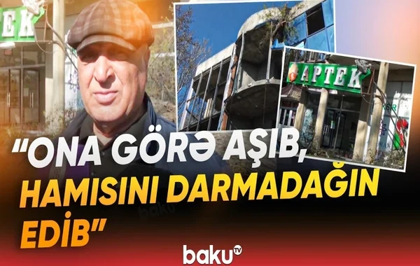 Mingəçevirdə iri ağac üçmərtəbəli obyektin üzərinə aşdı, aptekə ziyan dəydi  - VİDEO