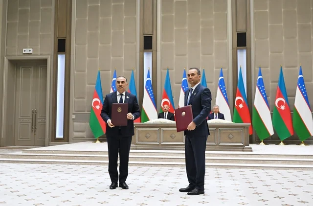 Daşkənddə Azərbaycan-Özbəkistan sənədlərinin imzalanması və mübadiləsi mərasimi olub - FOTO - VİDEO