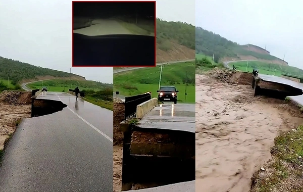 Şabranda çökən yol təhlükə saçır - Nə vaxt bərpa ediləcək, xəbərdarlıq nişanları niyə yoxdur?