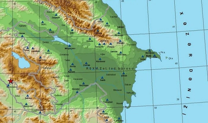 Azərbaycanda zəlzələ oldu