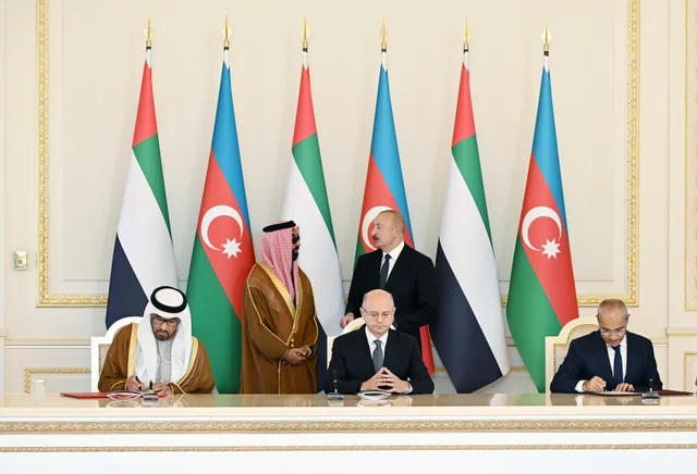 İlham Əliyev Birləşmiş Ərəb Əmirliklərinin milli təhlükəsizlik müşavirini qəbul edib - FOTO