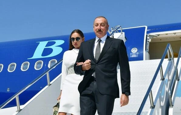 İlham Əliyev və xanımı Qırğızıstanda səfərdədir