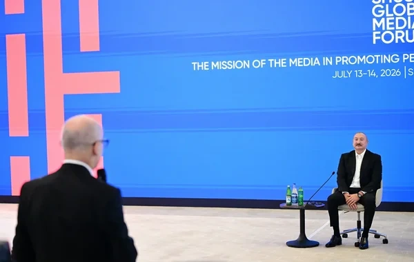 Qazaxıstan mediası Prezident İlham Əliyevin IV Şuşa Qlobal Media Forumundakı çıxışından yazır - FOTO
