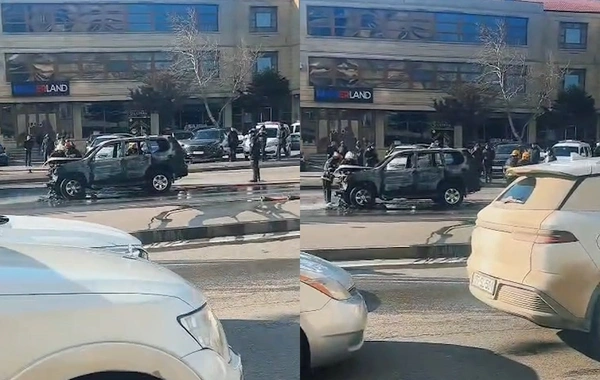 Bakıda "Prado" yandı