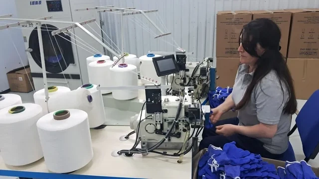 Xankəndidə 3.5 milyon manat investisiya ilə əlcək fabriki fəaliyyətə başlayıb - FOTO