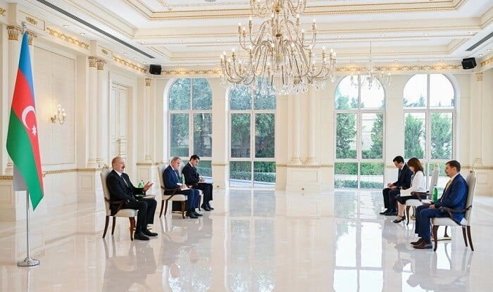 İlham Əliyev Dmitri Şlapaçenkonu qəbul  etdi