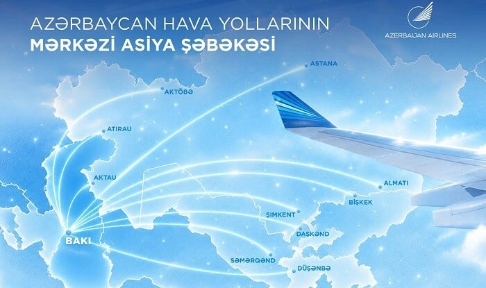 AZAL-ın genişlənən Mərkəzi Asiya şəbəkəsi