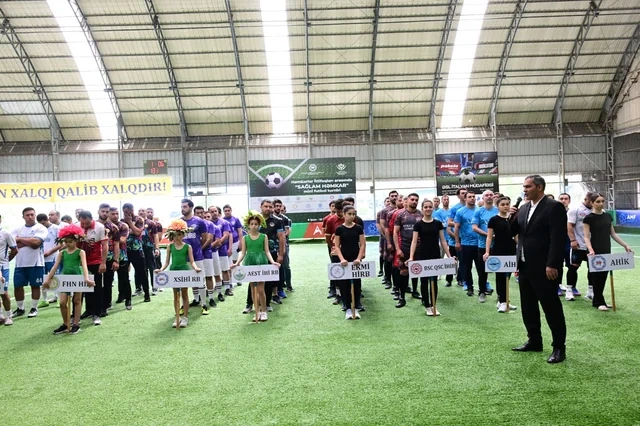 Azərbaycan Həmkarlar İttifaqları Konfederasiyasının təşkilatçılığı ilə minifutbol turnirinə start verilib