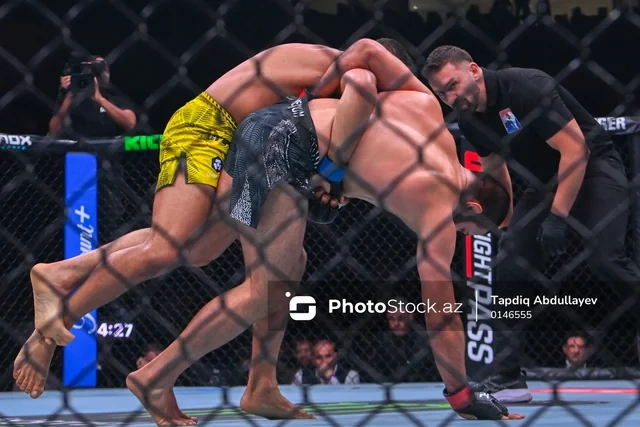 "UFC Fight Night Baku"da Tahir Abdullayevdən İLK QƏLƏBƏ - FOTO - VİDEO