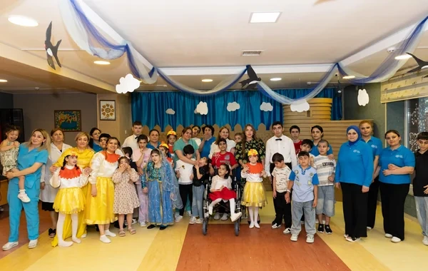 Alyona Əliyeva əlilliyi olan uşaqlar üçün sosial xidmət müəssisəsini ziyarət edib - FOTO
