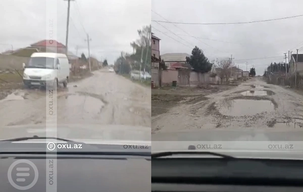 Avtomobillərə ziyan dəyir, piyadalar isə çətinlik çəkirlər: Saray qəsəbəsində YOL PROBLEMİ