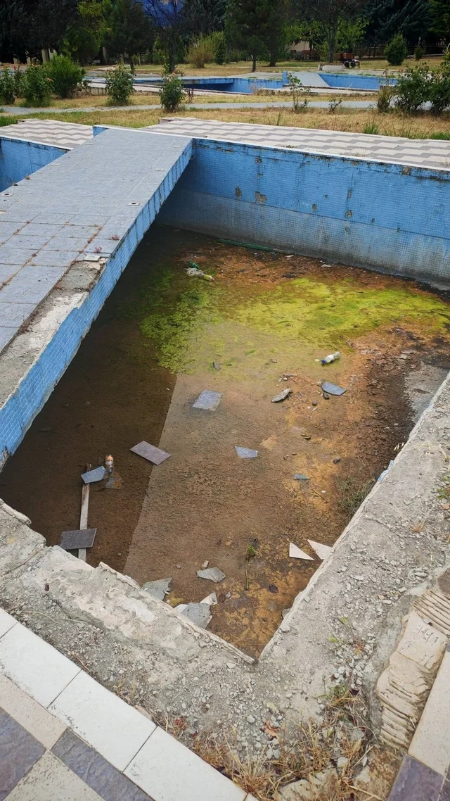 Oğuzda xarabalığı xatırladan Mədəniyyət və istirahət parkı - FOTO - VİDEO