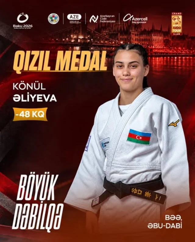 Azərbaycan cüdoçuları "Böyük Dəbilqə"də iki qızıl medal qazanıb - Foto