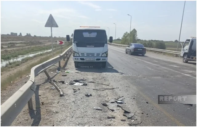 Sabirabadda iki avtomobil toqquşub: Xəsarət alanlar var - FOTO - VİDEO