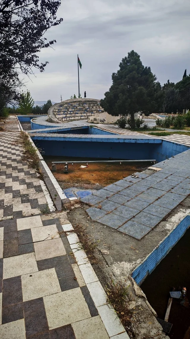 Oğuzda xarabalığı xatırladan Mədəniyyət və istirahət parkı - FOTO - VİDEO