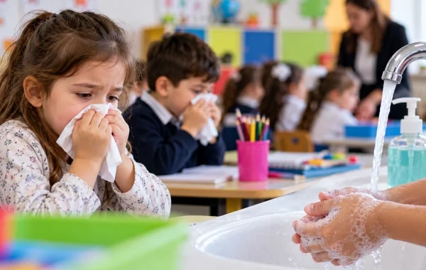 Uşaqlar arasında infeksiya riski: Məktəb və bağçalarda nələrə diqqət edilməlidir? - Foto