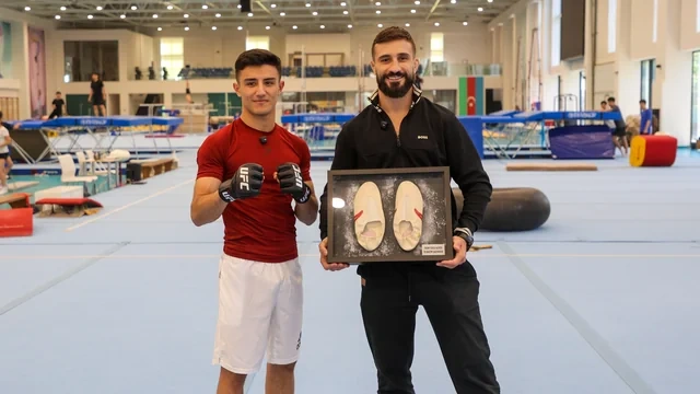 Azərbaycan idmanının iki ulduzu "UFC Fight Night Baku" ərəfəsində bir araya gəldi