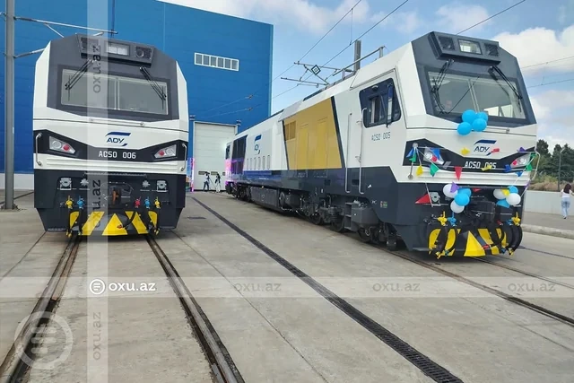 Çindən Bakıya yeni lokomotivlər gətirildi - FOTO - VİDEO